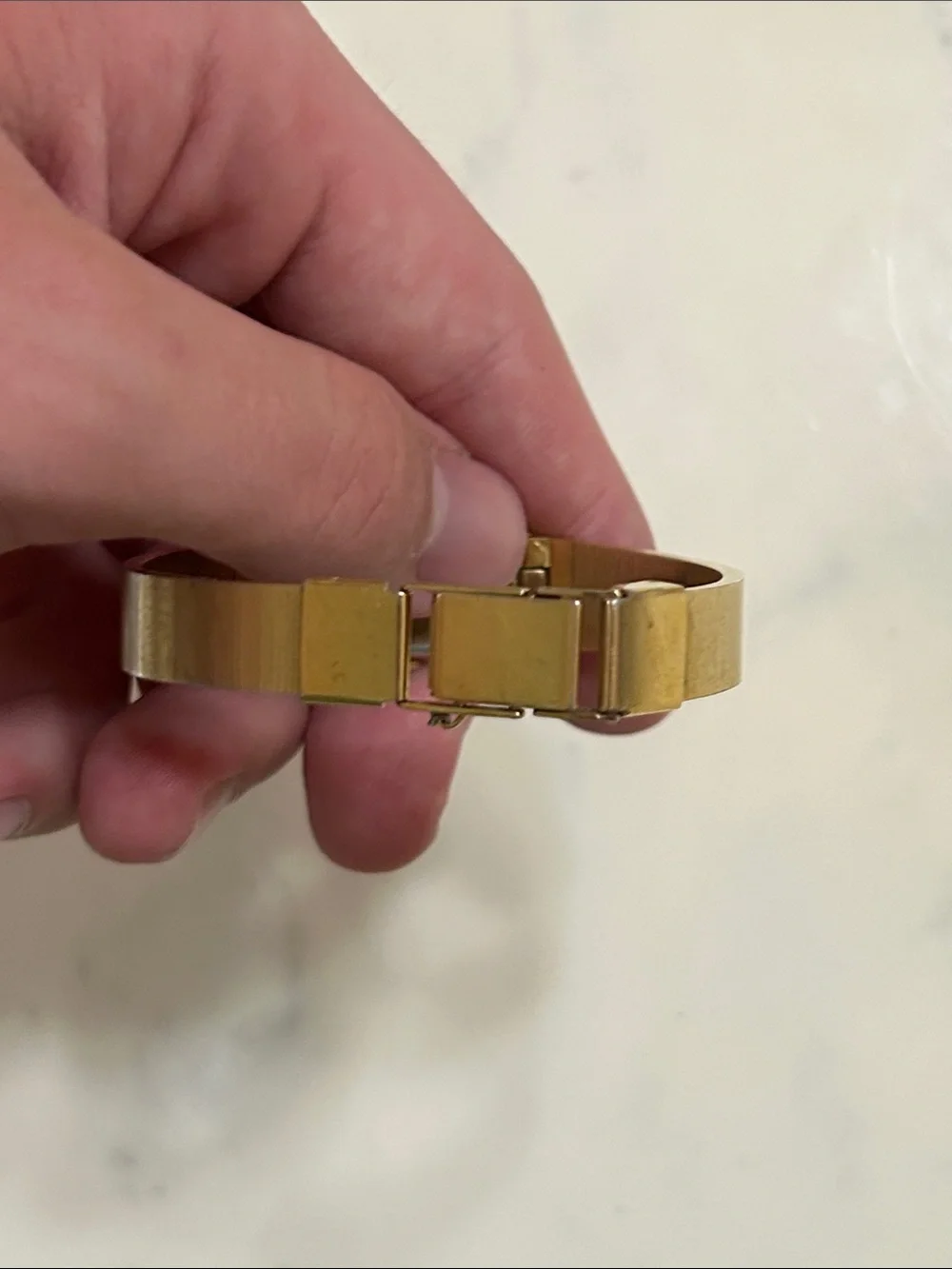 Seiko Gold Rectangular Bracelet Watch